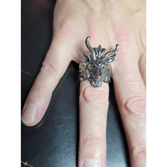 Baphomet Men's Ring - Picture 5 of 7